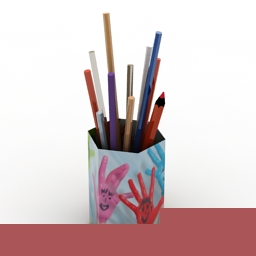 pen holder 2 3D Model Preview #5696edec