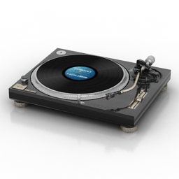 turntable technics 1200 mk2 3D Model Preview #4ebdd787