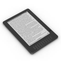 book e-book amazon kindle dx 3D Model Preview #da800434