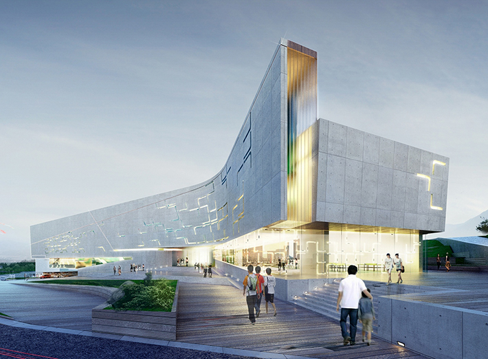 Sports Complex by A.Len bureau, Daegu city, South Korea