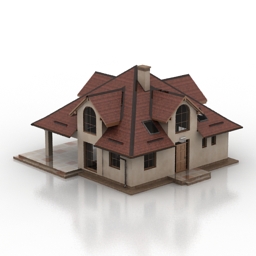 house 1 3D Model Preview #e636faec