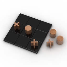 toy tic tac toe set 3D Model Preview #e8ffc038
