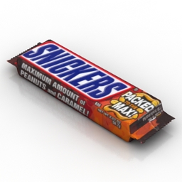 snickers chocolate bar 3D Model Preview #e22b7e06