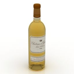 bottle of wine chateau d'yquem 3D Model Preview #d7805cc8