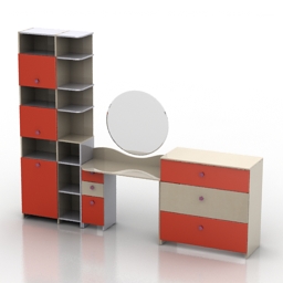 3D Dressing table preview