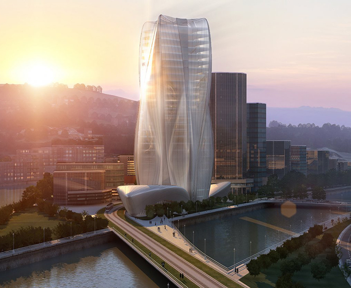 BBK Bank Headquarters by Zaha Hadid, Bilbao, Spain