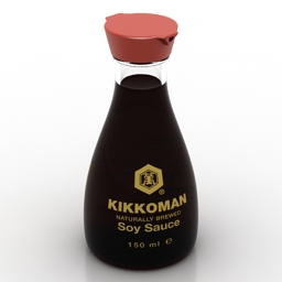 sauce soy kikkoman 3D Model Preview #de825c77