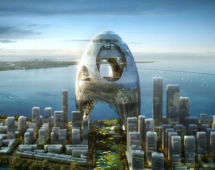 Shenzhen Bay Super City entry, Shenzhen, China
