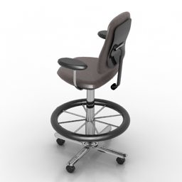 armchair industrial work station 3D Model Preview #7dd7cf03