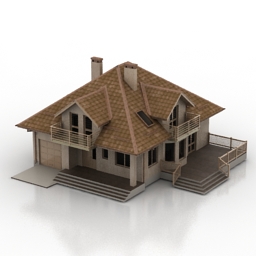 house 2 3D Model Preview #c6626365