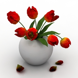 vase tulip 3D Model Preview #3e120b11