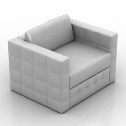 3D Armchair preview
