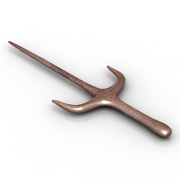sai weapon 3D Model Preview #1175ba77