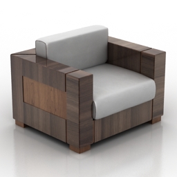 3D Armchair preview