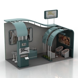 promo stand 3D Model Preview #ac15cfe4
