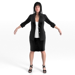 woman office 3D Model Preview #666f6051