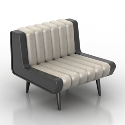 3D Armchair preview
