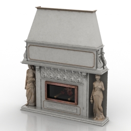 fireplace 3D Model Preview #a2b99ac6