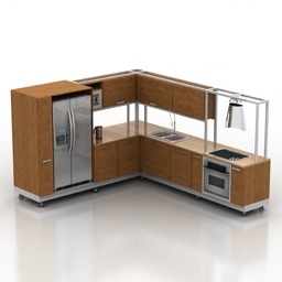 kitchen mobile 3D Model Preview #048ca936