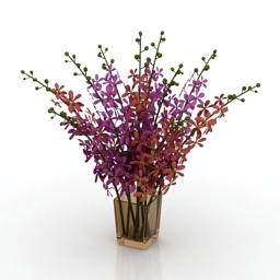 flowers vase 3D Model Preview #45ae6c07