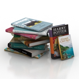 books 3D Model Preview #658443cd