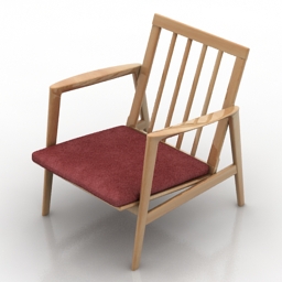 3D Armchair preview