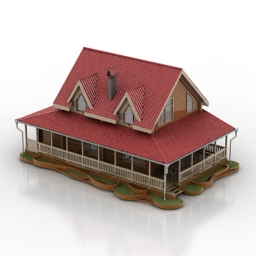 house 3D Model Preview #f8fc6256