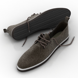 shoes brown 3D Model Preview #47ee3151