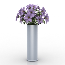 flowers vase 2 3D Model Preview #768461c9
