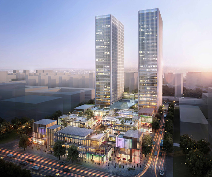 Qian Tan Office Park by Benoy, Shanghai, China