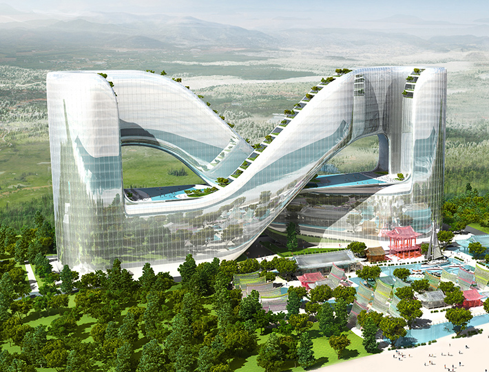 Resort hotel for 2018 Winter Olympics, PyeongChang, South Korea