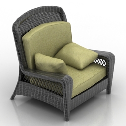 3D Armchair preview
