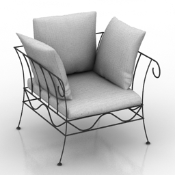 3D Armchair preview