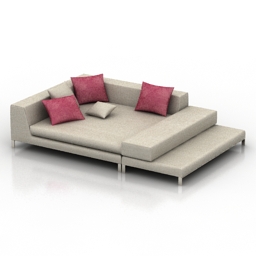 sofa minotti 3D Model Preview #2b27e0de