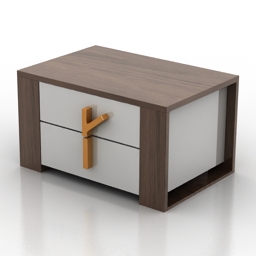 3D Bedside table preview