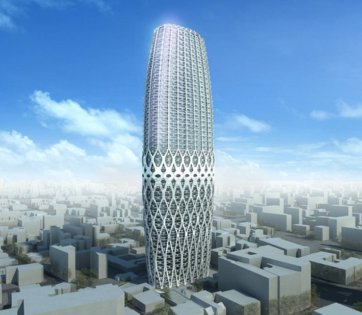 Dorobanti Tower by Zaha Hadid, Bucharest, Romania