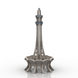 monument minar-e-pakistan 3D Model Preview #92ddf3b3
