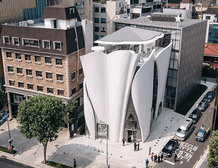 Fashion house Dior‘s new boutique, Seoul, South Korea