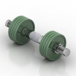 3D Dumbbell preview