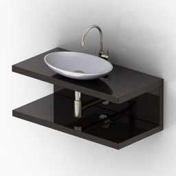 3D Wash-basin preview