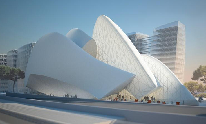 The Euromed Center by Studio Fuksas, Marseille, France