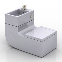 sink lavatory pan roca khroma 3D Model Preview #8bb6f400