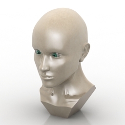 mannequin head 3D Model Preview #f07ea30c