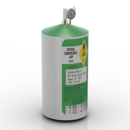 3D Oxygen tank preview
