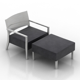 3D Armchair preview