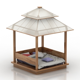 arbor bed 3D Model Preview #50ba7627
