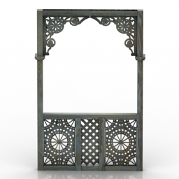 decor wall arbor 3D Model Preview #e582d650