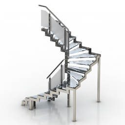 stair hitach glass 3D Model Preview #8b0ba041
