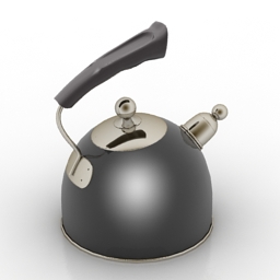 kettle stovetop whistling 3D Model Preview #d0807485