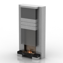 fireplace virtu ribbon 3D Model Preview #1189720b